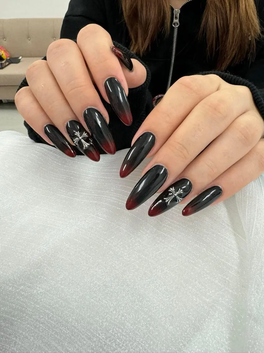 ネイル フレンチネイル ジェルネイル 韓国ネイル マグネットネイル マグネットフレンチ akina nailsのネイルデザイン