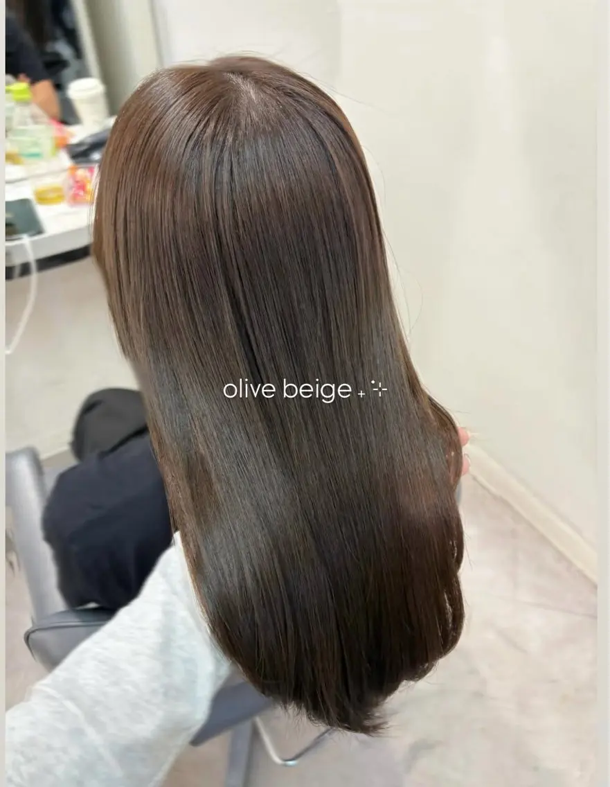 ロング ヘアカラー トリートメント 透明感ツヤカラー🐤 カットモデル🐤ソナのヘアスタイル