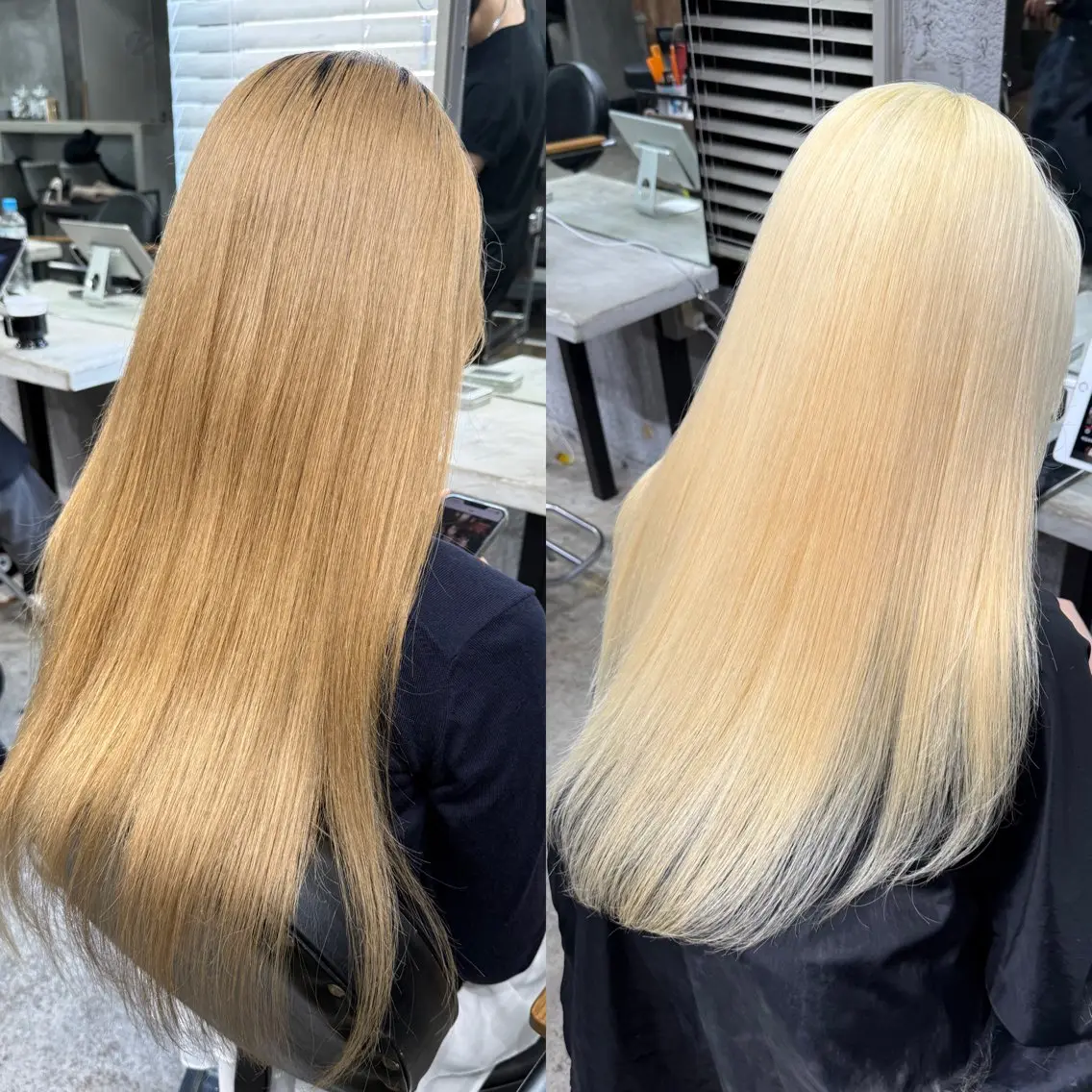 【❤️🔥ブロンドヘアにしたい人❤️🔥⠀】抜きっぱブリーチ + Oggiottoトリートメントの写真