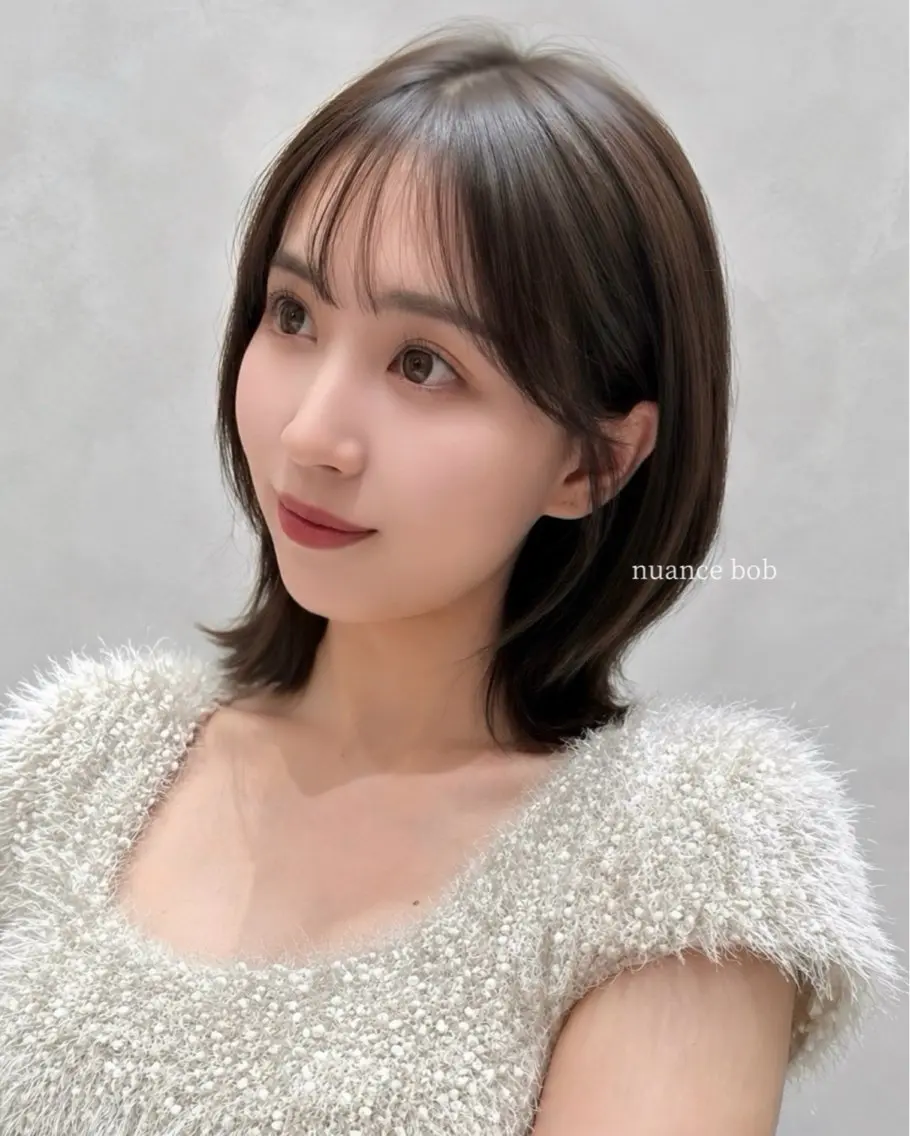 ショート 切りっぱなしボブ ボブ 縮毛矯正 カット ヘアカラー タッセルボブ /DAIKIのヘアスタイル