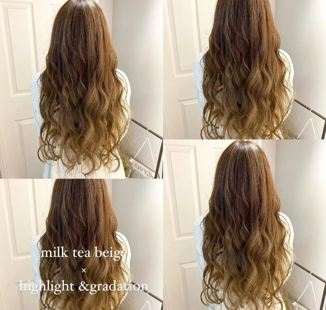 ロング カラー パーマ ヘアアレンジ メンズ キッズ メンズブリーチ メンズハイライト ベージュカラー ブリーチ 透明感カラー RIYA❤︎ Aujuaソムリエのヘアスタイル