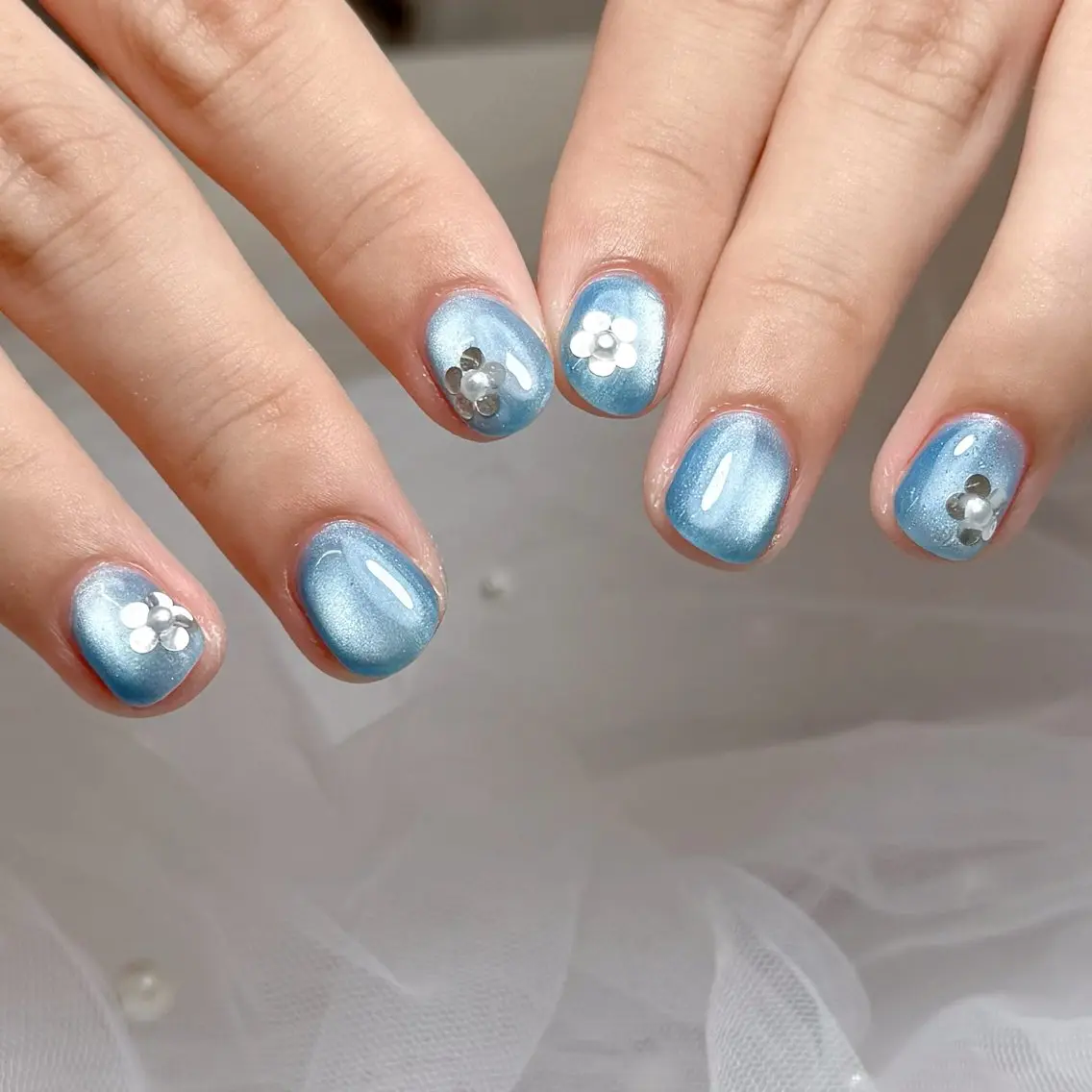 メンズ ネイル ハンドネイル mau🩵 堺筋本町nailのネイルデザイン