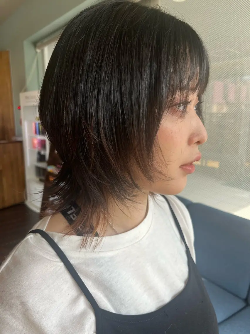 ショート ウルフカット カット 長南 やよいのヘアスタイル