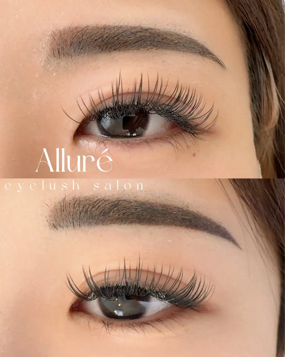 マツエク・マツパ フラットラッシュ ナチュラル マツエク Allure 【アリュール】のマツエク・マツパデザイン