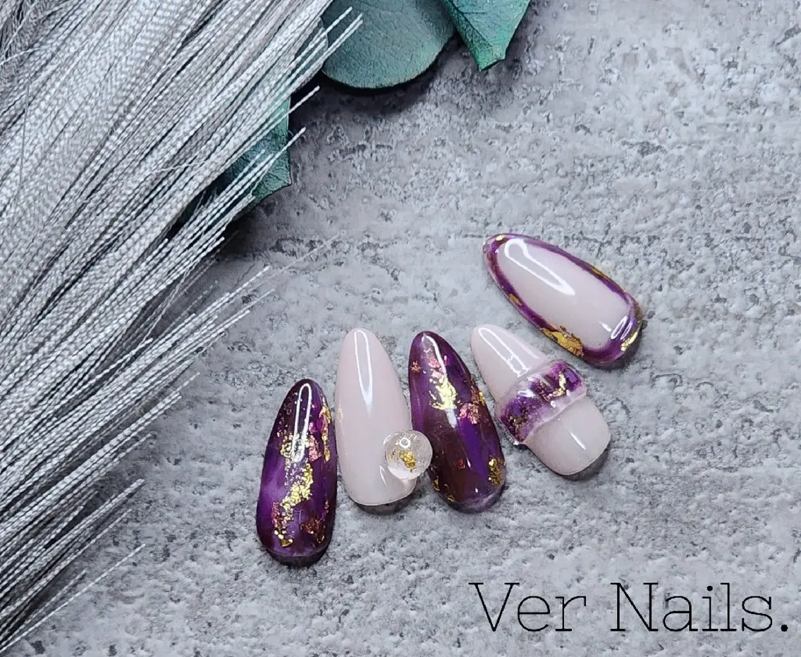 ネイル パープル ハンドネイル Ver  Nails.のその他イメージ