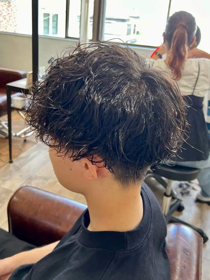 パーマ メンズ カット パーマ 韓国風メンズカット 🇰🇷小川優のヘアスタイル