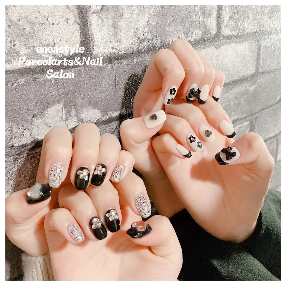 ミディアム ネイル 🐾enen style 🐾のネイルデザイン