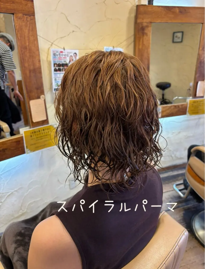 ミディアム 大鹿 数馬のヘアスタイル