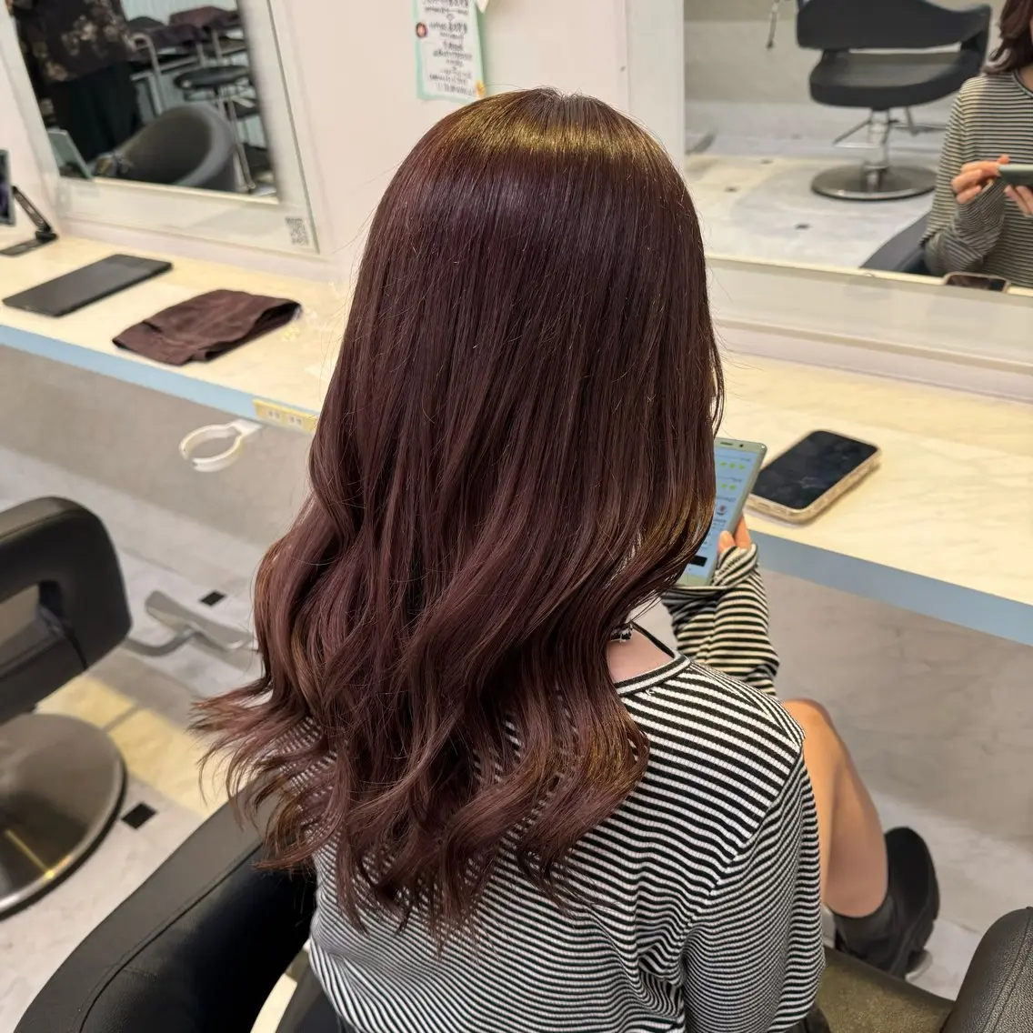 ロング カラー ヘアカラー トリートメント ヘッドスパ ヘアセット 暖色🩷透明感カラー ♡Maika♡のヘアスタイル