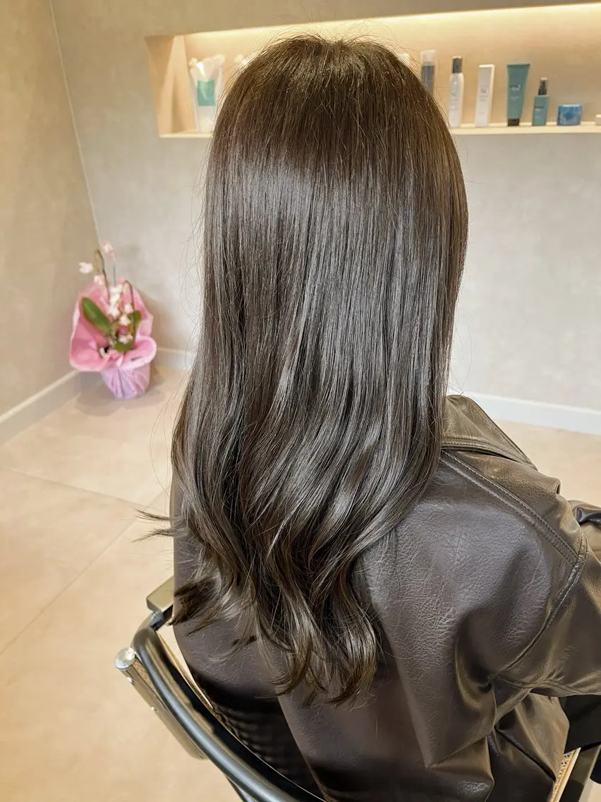 カラー 髪質改善 ヘアカラー ヘッドスパ ✨NEW OPEN／ 透明感カラー／はるかのヘアスタイル