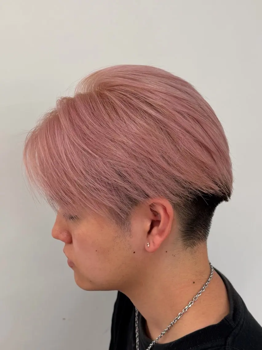ショート カラー メンズ ヘアカラー 🎨古着✖️ ハイトーンYui🎨のヘアスタイル