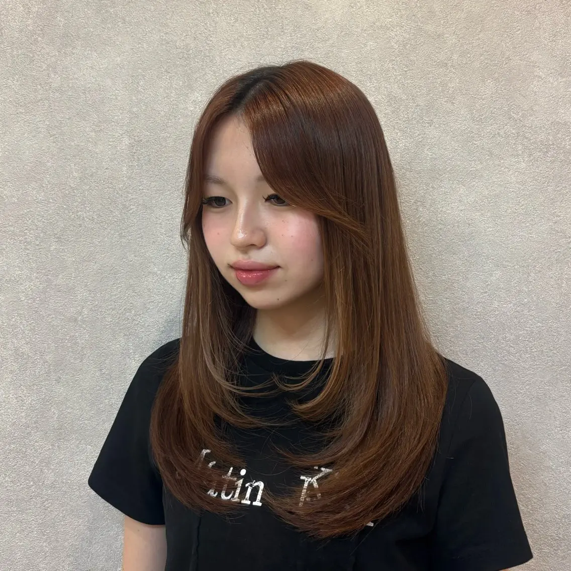 セミロング 🩶透明感カラー🩶 ミズキのヘアスタイル