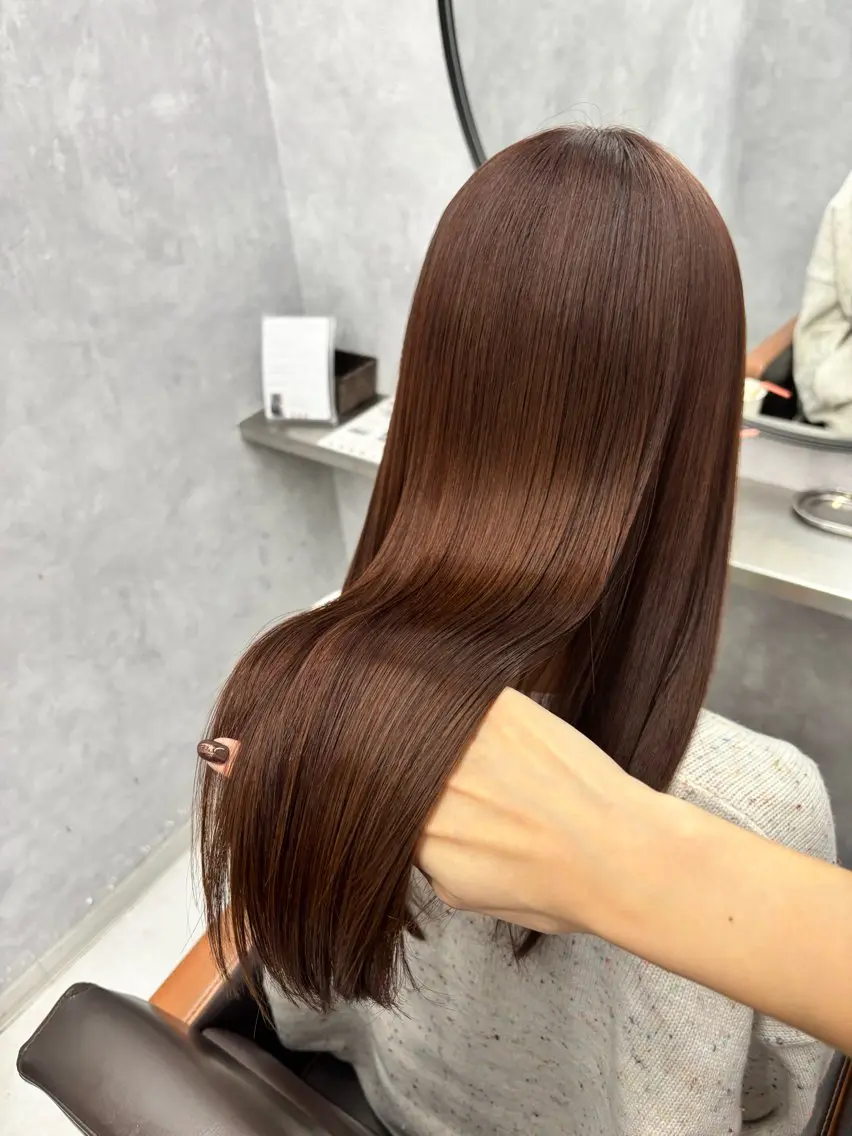 ロング カラー カット ヘアカラー トリートメント NUMBER_ ユイナのヘアスタイル