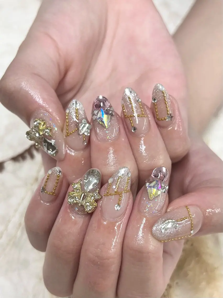 ネイル リボン ハンドネイル Basic町田本店 Suzunaのネイルデザイン