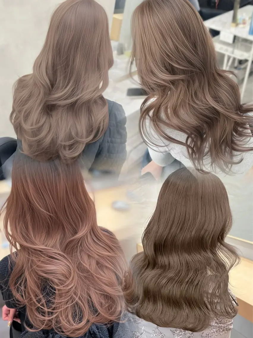 ロング カット ヘアカラー 🪞上品で可愛い韓国 ヘア🪞Rikutoのヘアスタイル