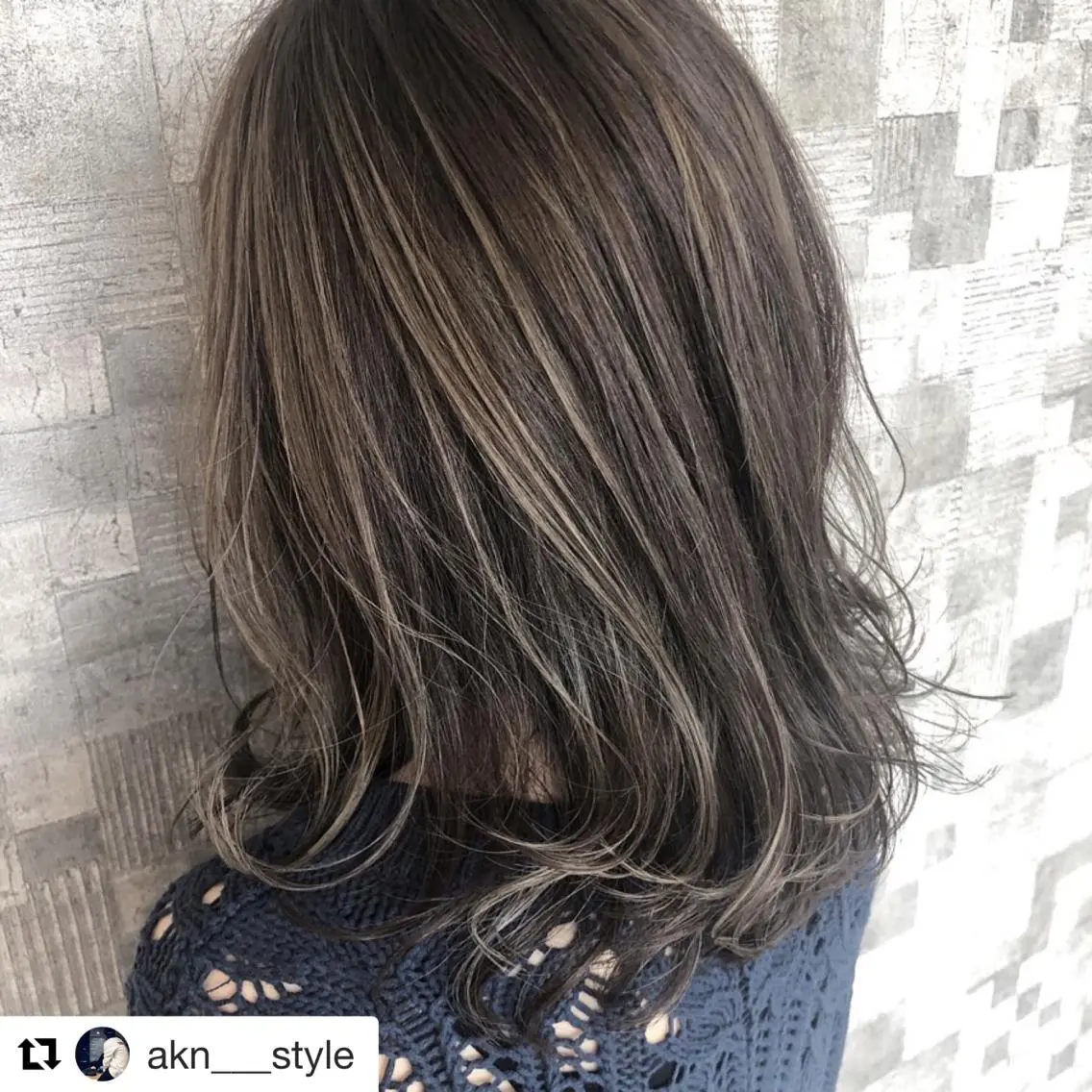セミロング ヘアカラー トリートメント 髪質改善専門 いしだあきひろのヘアスタイル