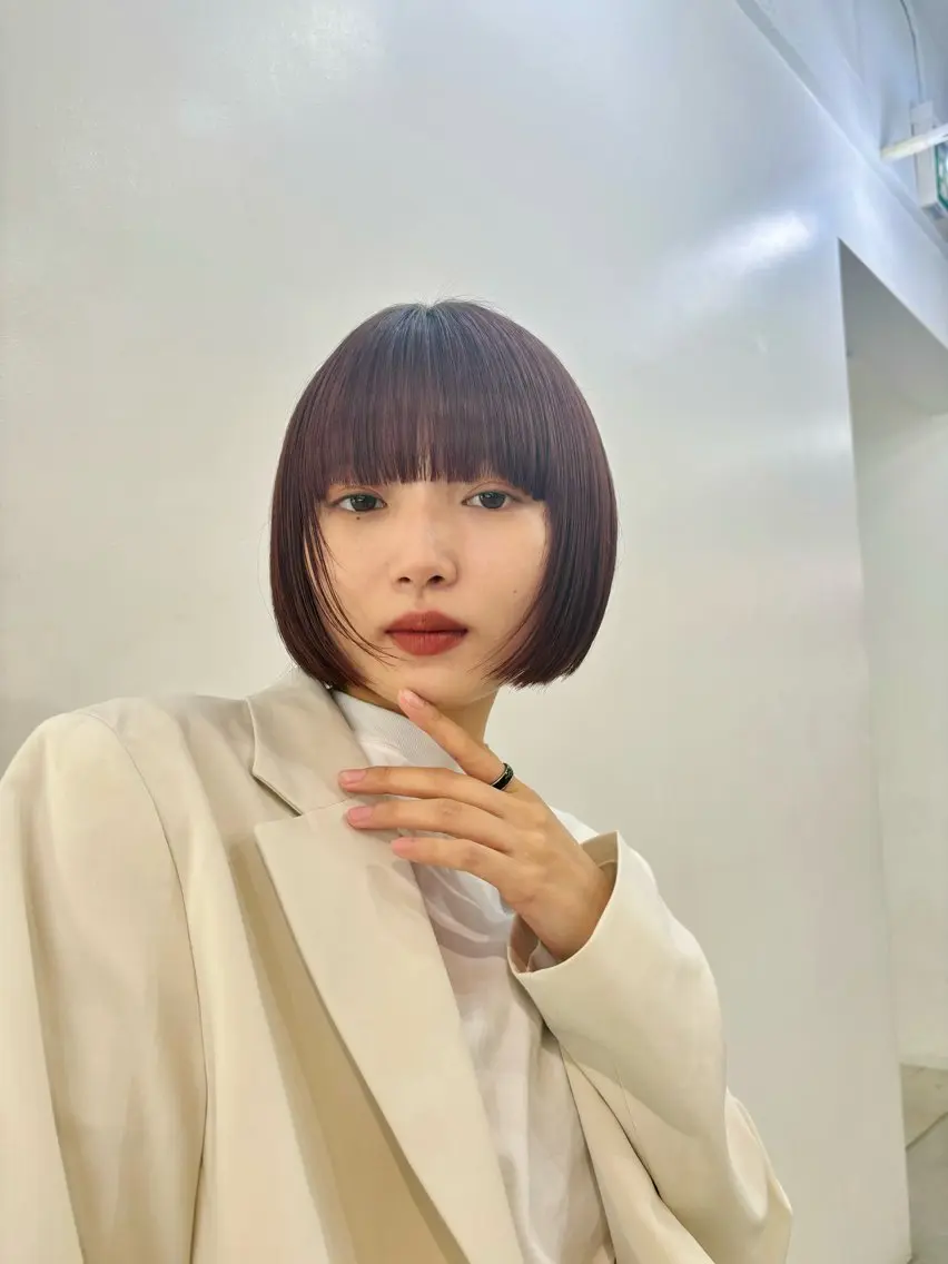 ショート カラー ボブ 🫧nari🫧 谷町 大阪のヘアスタイル