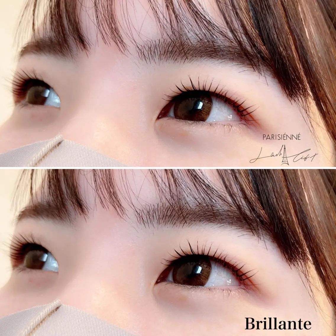 マツエク・マツパ パリジェンヌラッシュリフト Brillante ブリランテのマツエク・マツパデザイン