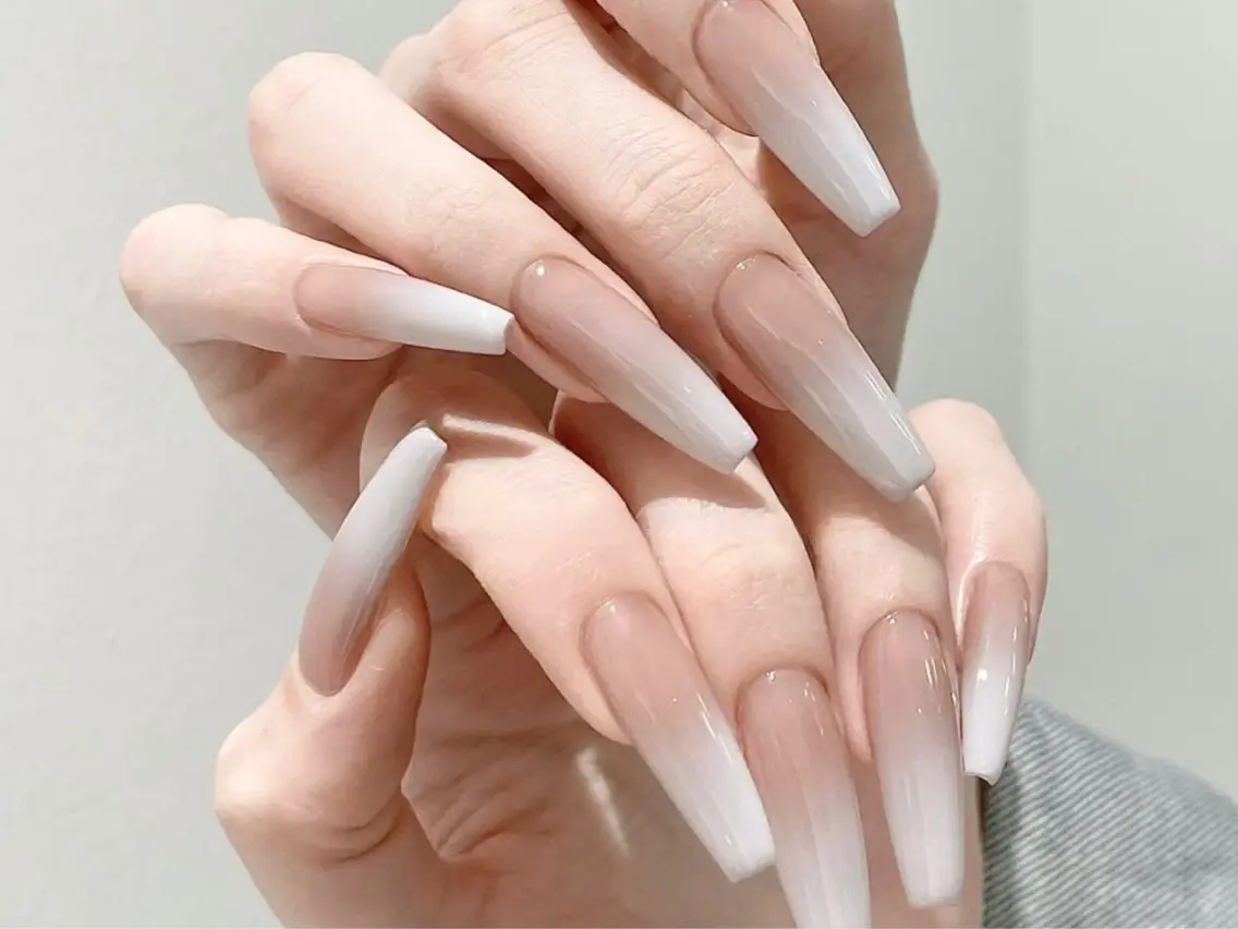 #チップ#フレンチ／カラーグラデーション/マグネットグラデーションの写真
