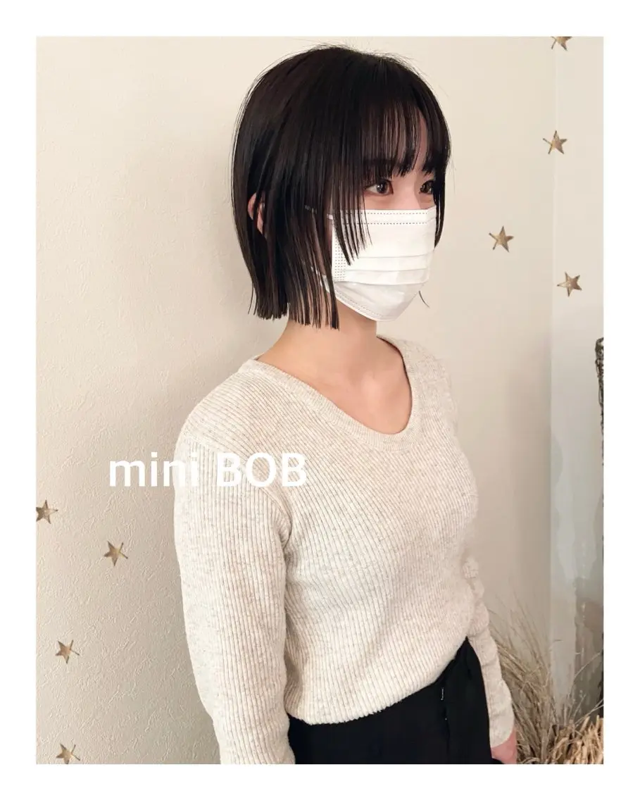 ミディアム カット 市川 千夏のヘアスタイル