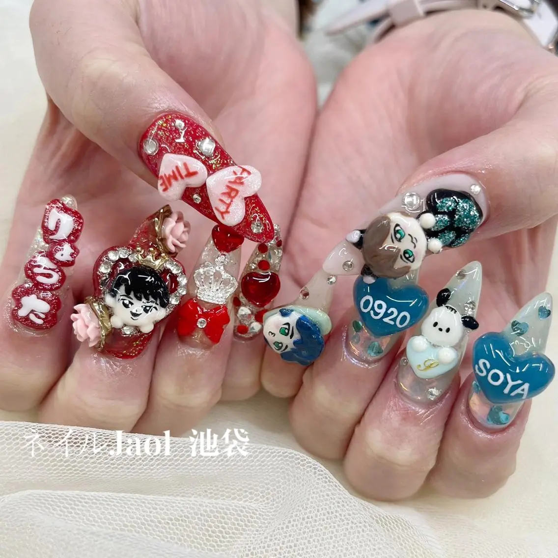 セミロング ネイルJaol 池袋のネイルデザイン