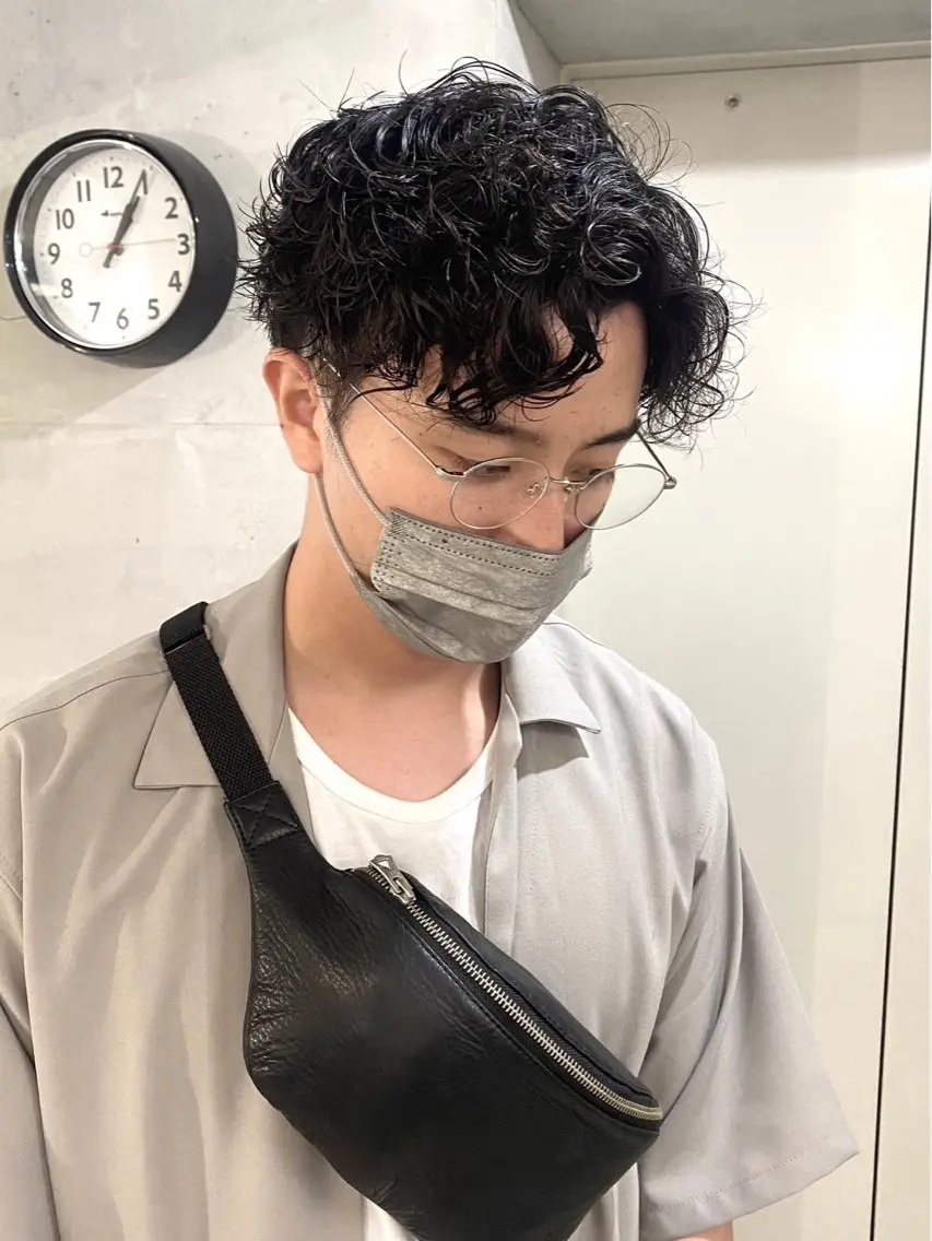 ミディアム ミディアムパーマ 千壽 ちよのヘアスタイル