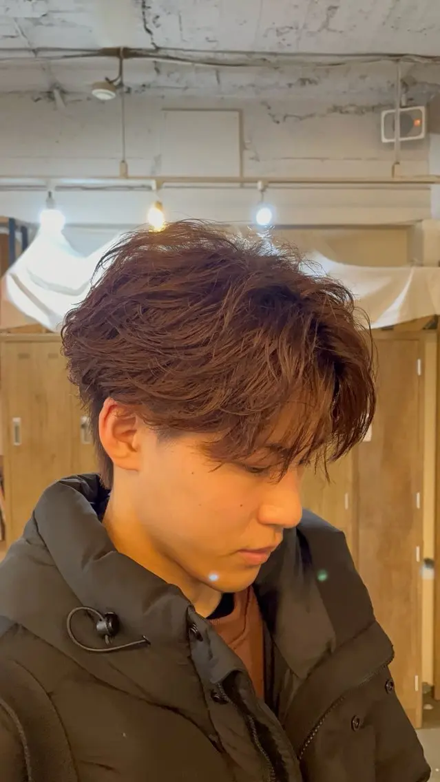 ショート パーマ メンズ フェザーパーマ メンズパーマ カット パーマ パーマ指名👑No. 1/koutaのヘアスタイル