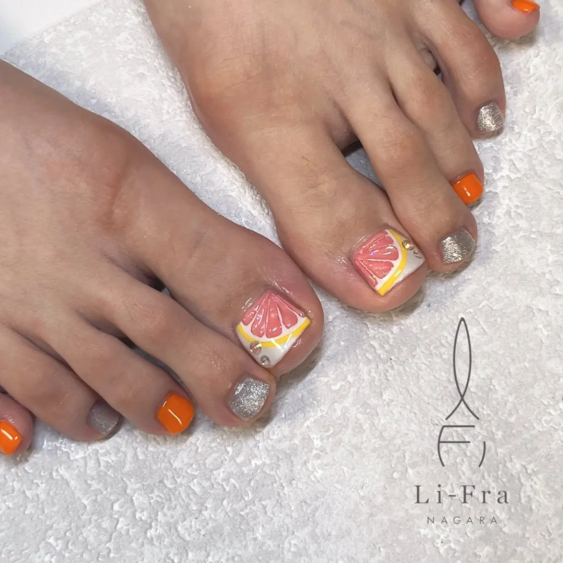 ネイル フットネイル Li-Fra JINNOのネイルデザイン