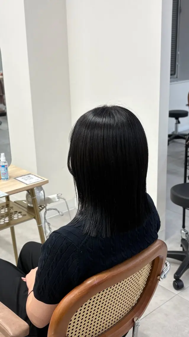 ミディアム カラー ヘアカラー トリートメント みお/ モデル様募集中⸝⸝꙳のヘアスタイル