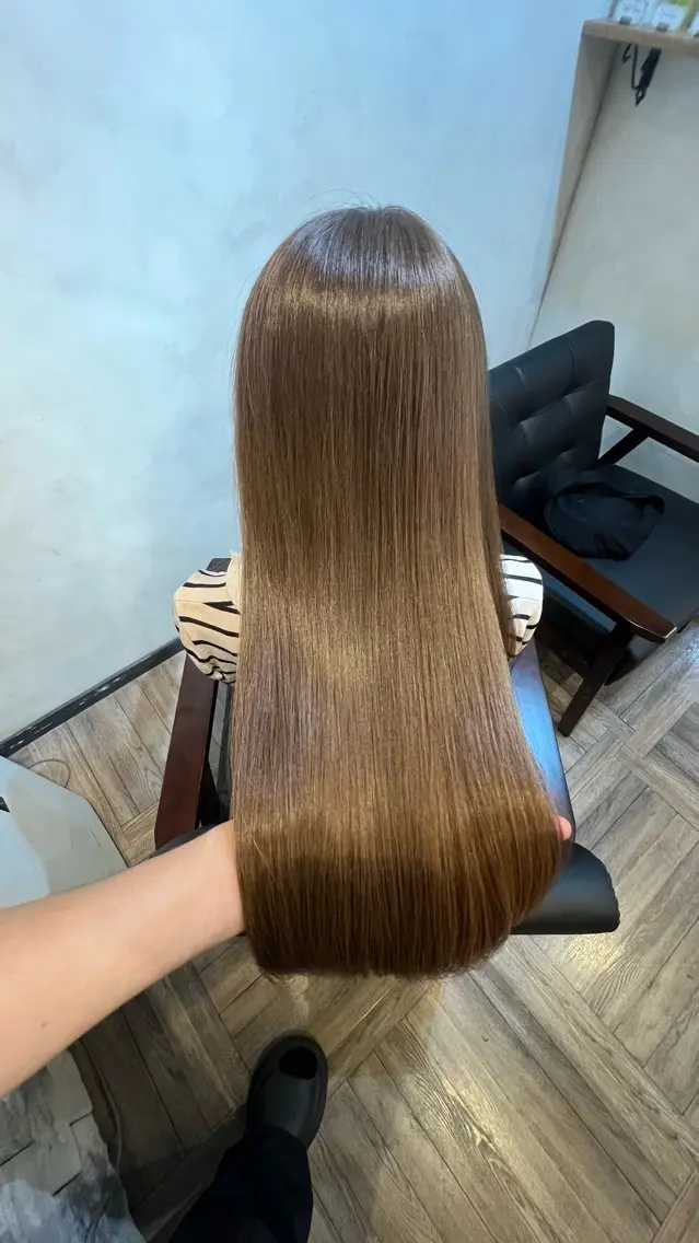 ロング カット 縮毛矯正 トリートメント 綺麗な髪質にしたい方 限定🌈清水 祥のヘアスタイル