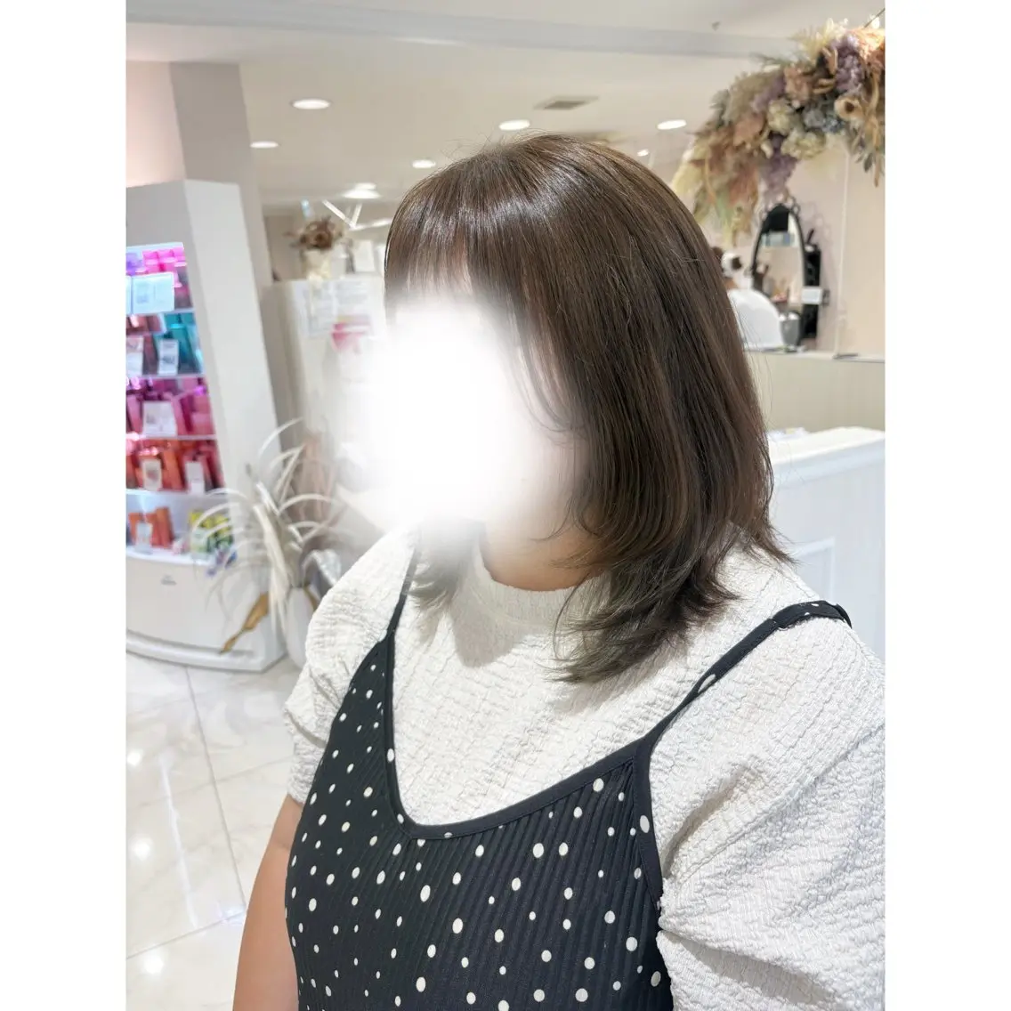 セミロング 韓国ヘア 🎀中川綾乃🎀のヘアスタイル