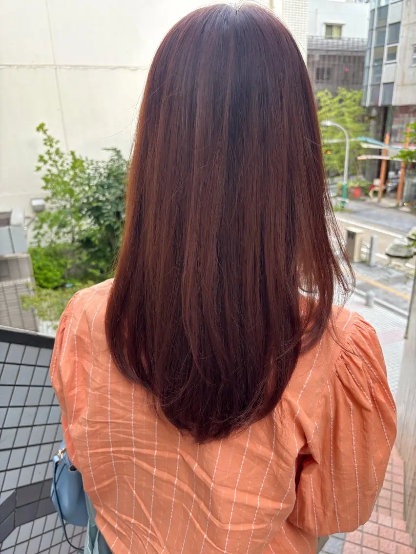 ロング カット ヘアカラー トリートメント . kanokoのヘアスタイル