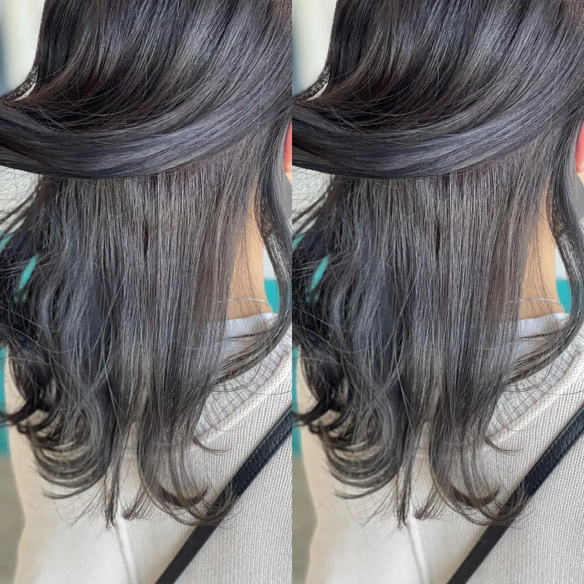 セミロング カラー グレージュ Snaly カラー特化ページのヘアスタイル