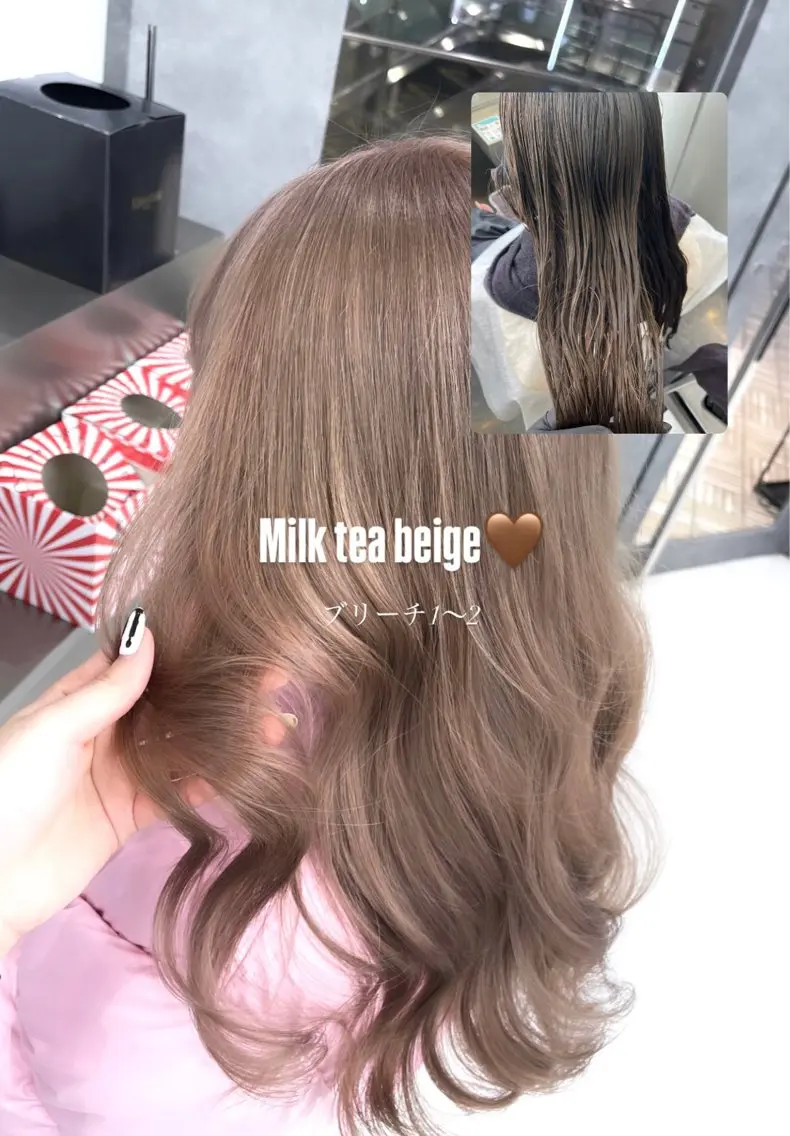 ロング カラー ブリーチ ヘアカラー トリートメント 髪質改善/艶髪 カラー🪞YURIAのヘアスタイル