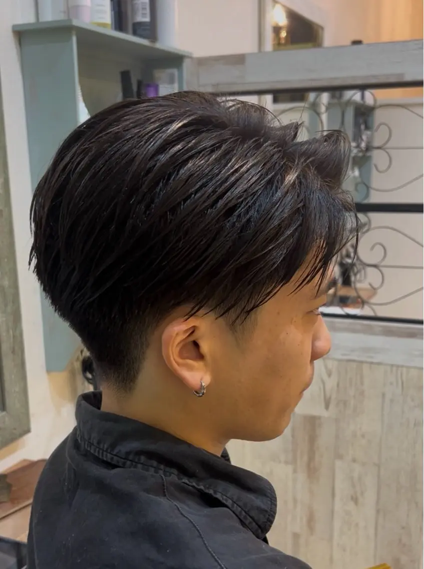ミディアム メンズ 大和 雪村のヘアスタイル