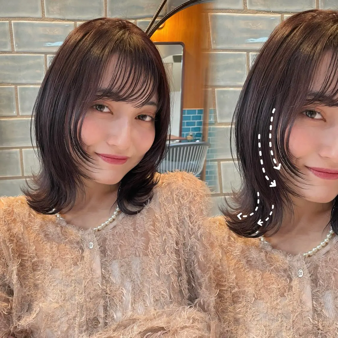 ショート カラー ボブレイヤー 透明感カラー ボブ 顔周りカット レイヤーカット カット ヘアカラー トリートメント 縮毛矯正/レイヤー/ ボブ♡Natsukiのヘアスタイル