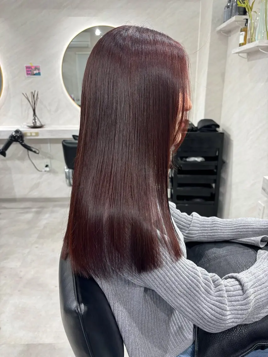 セミロング ヘアカラー 🌸インナーカラー 🌸藤井春華のヘアスタイル