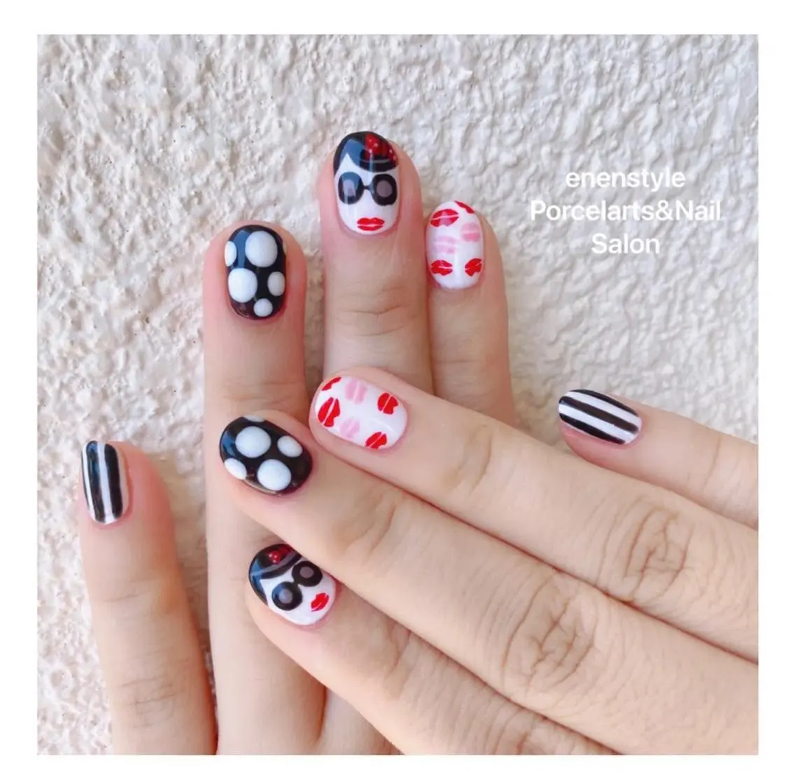 ミディアム ネイル 🐾enen style 🐾のネイルデザイン