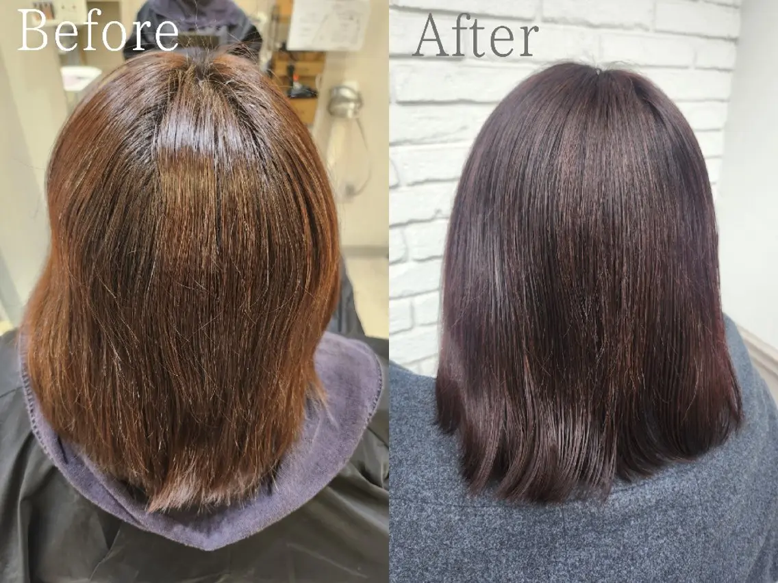 カラー ブラウンカラー ヘアカラー 津波古 杏純のヘアスタイル