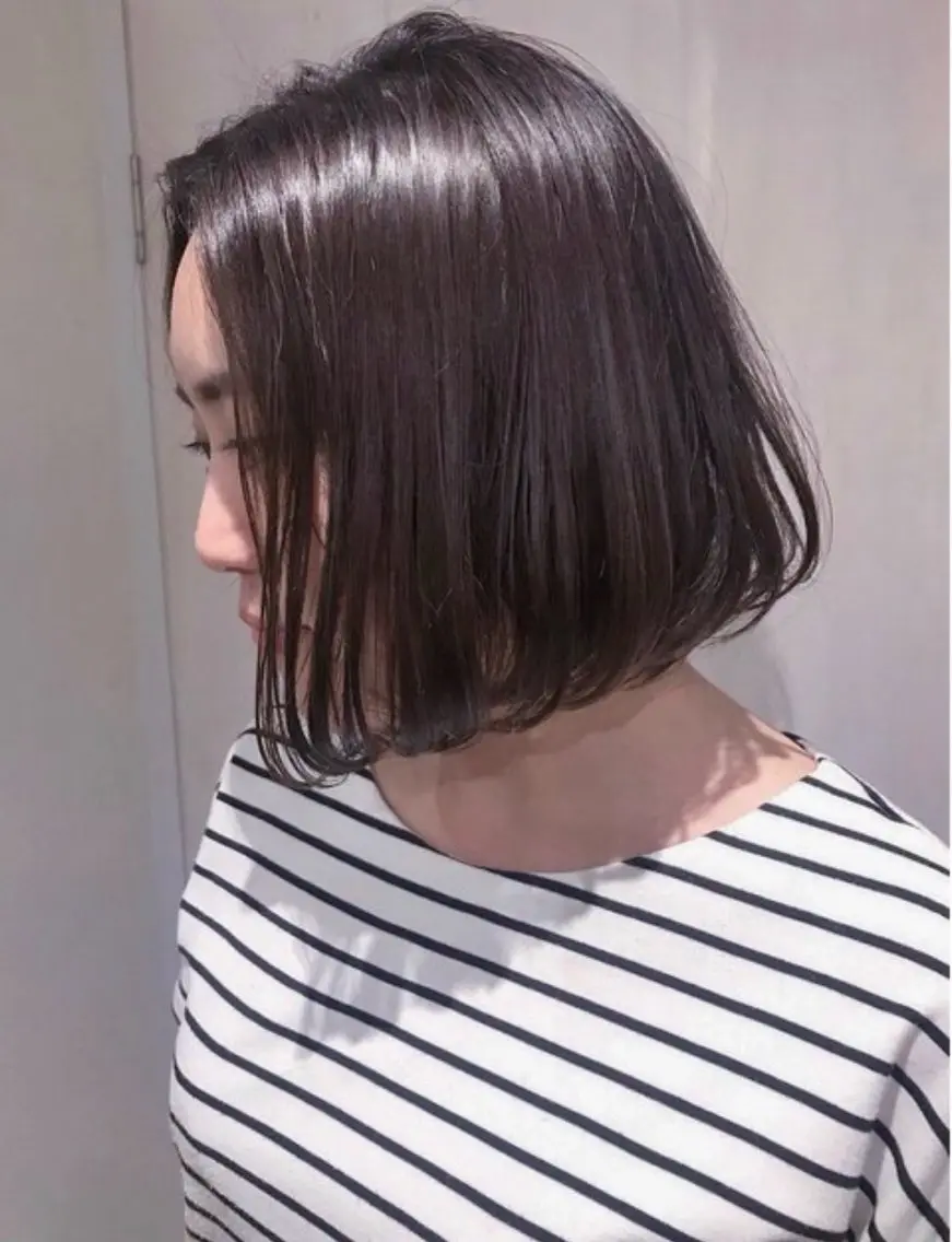 ミディアム カラー カット ヘアカラー トリートメント 🎉new/艶感/ 透明感/博多【迫口】のヘアスタイル