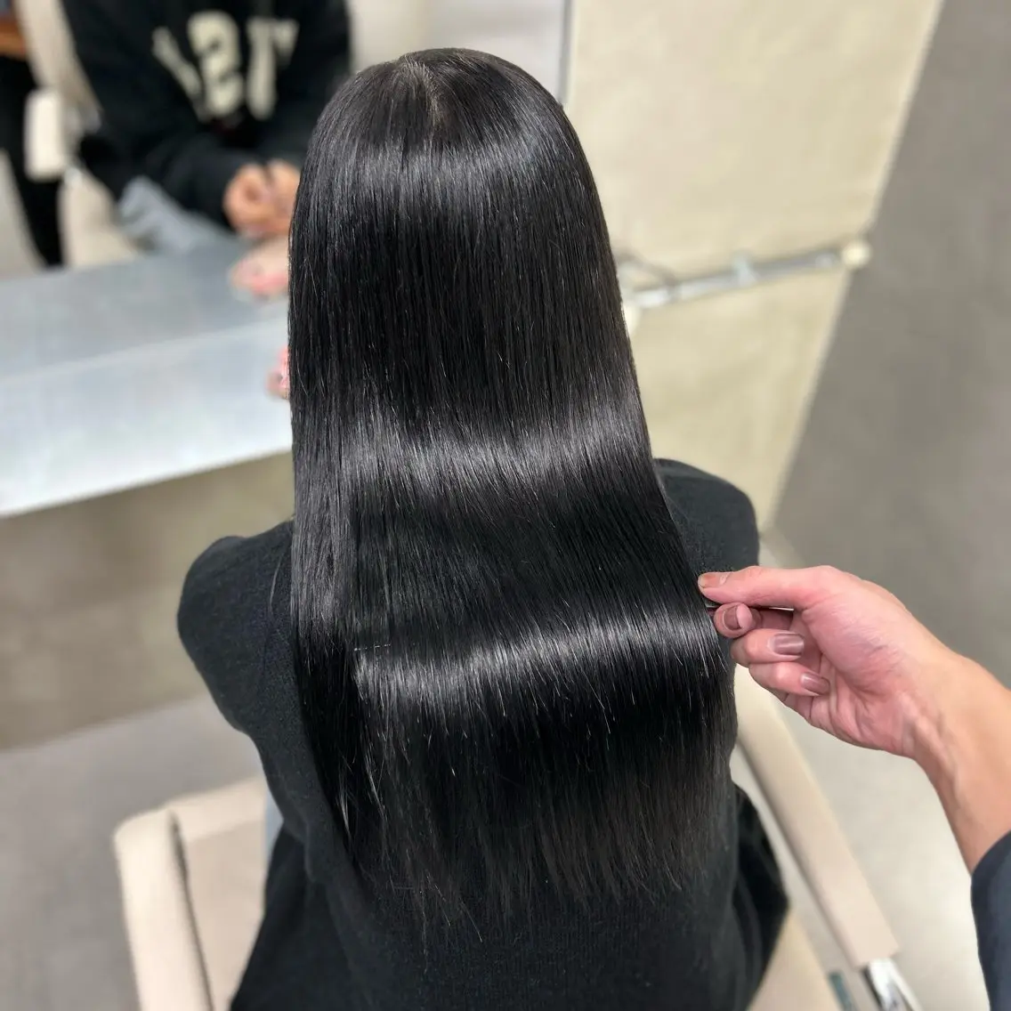 ロング カット ヘアカラー トリートメント 阿倍野/髪質改善 /縮毛矯正/坪田幸広のヘアスタイル