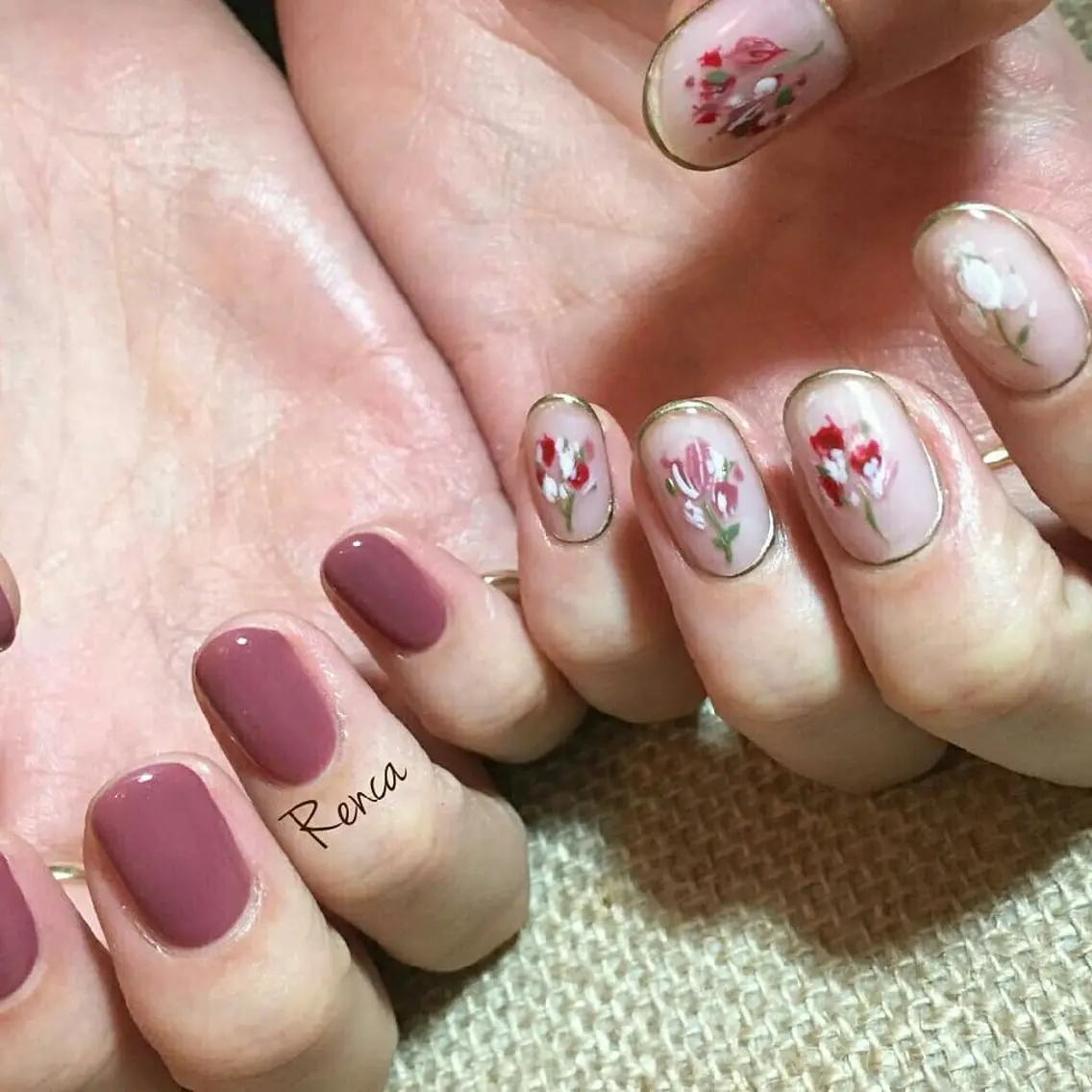 ネイル ハンドネイル 山田 貴子のネイルデザイン