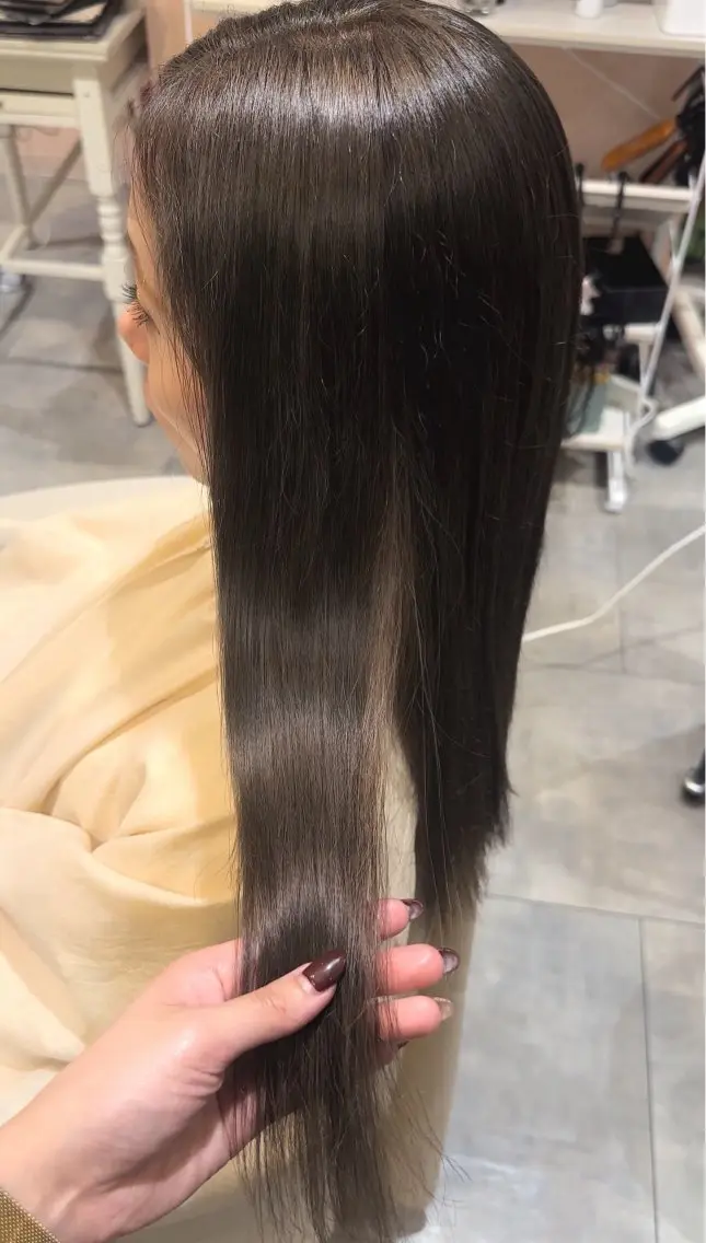 〖カット&ヘアカラー〗×Aujua髪質改善トリートメント𓂃 𓈒𓏸の写真