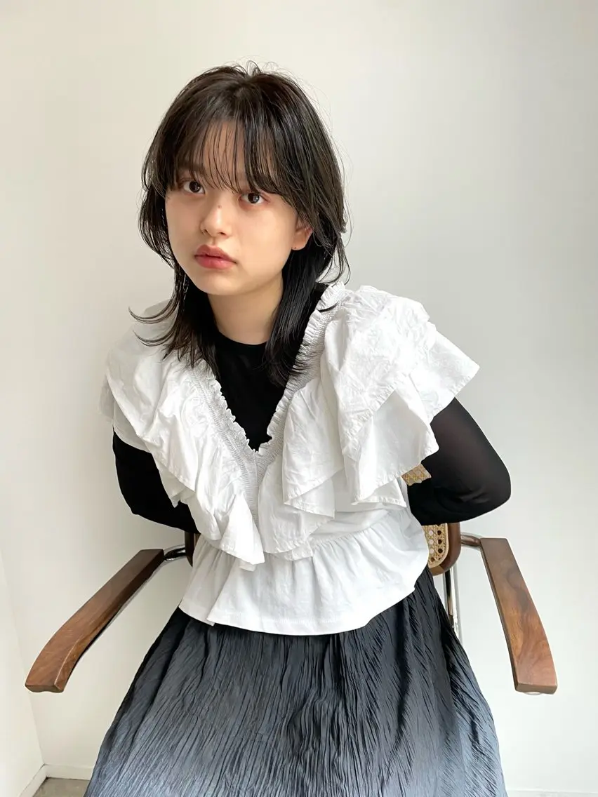 全員OK🙆🏻♀️似合わせカット+透明感カラー/13500✨の写真