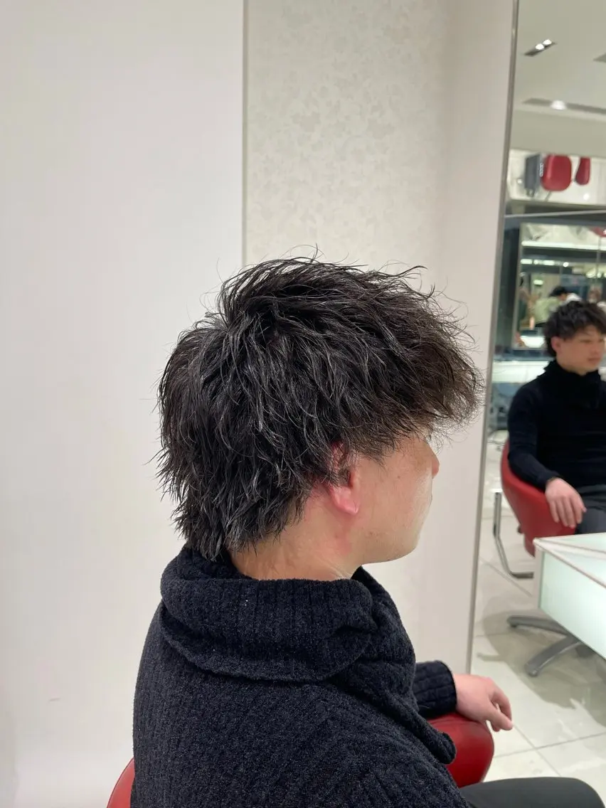 ショート カット パーマ メンズ/メンズパーマ 服部太地のヘアスタイル