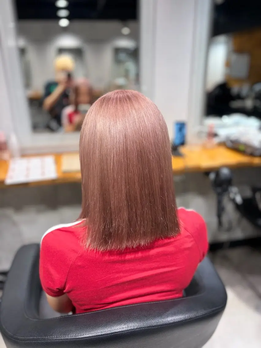 ミディアム カラー ヘアカラー ✨川越ブリーチ特化✨ Yumaのヘアスタイル