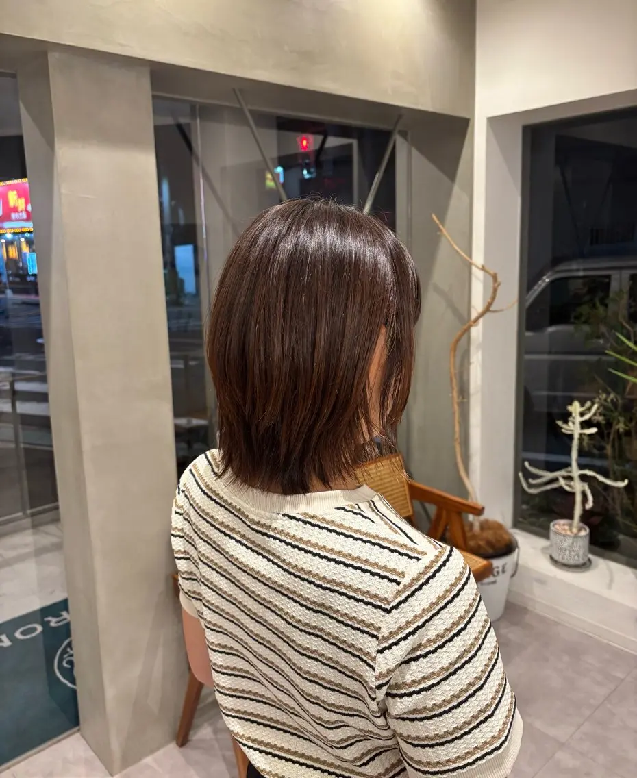ショート ボブレイヤー ボブ レイヤーカット Ships HANAのヘアスタイル