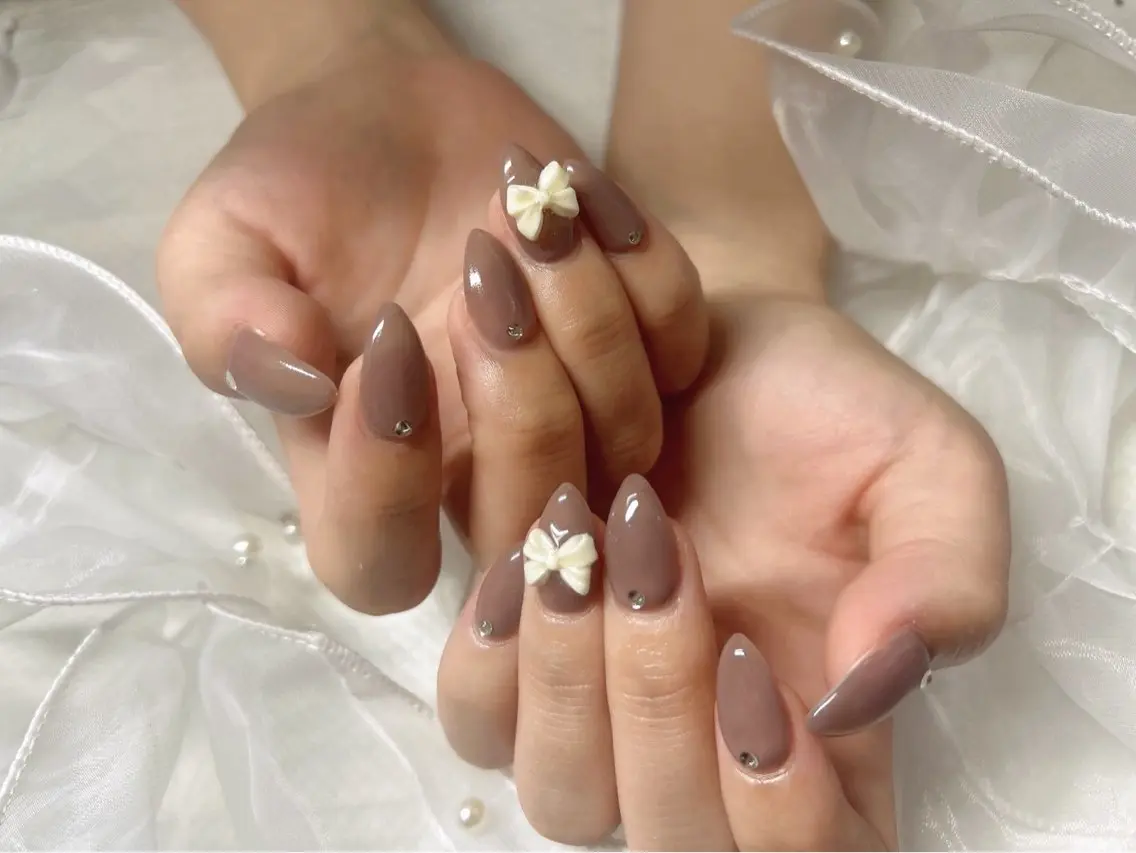 ネイル シンプルネイル ハンドネイル Ange saraのネイルデザイン