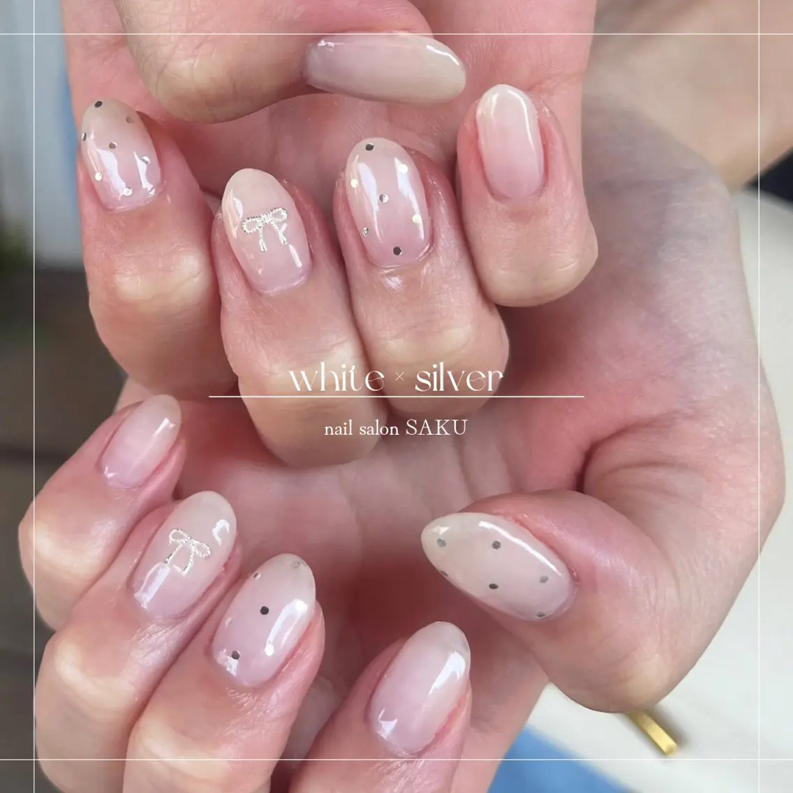ネイル ニュアンスネイル シンプルネイル SAKU nail 作島茜のネイルデザイン