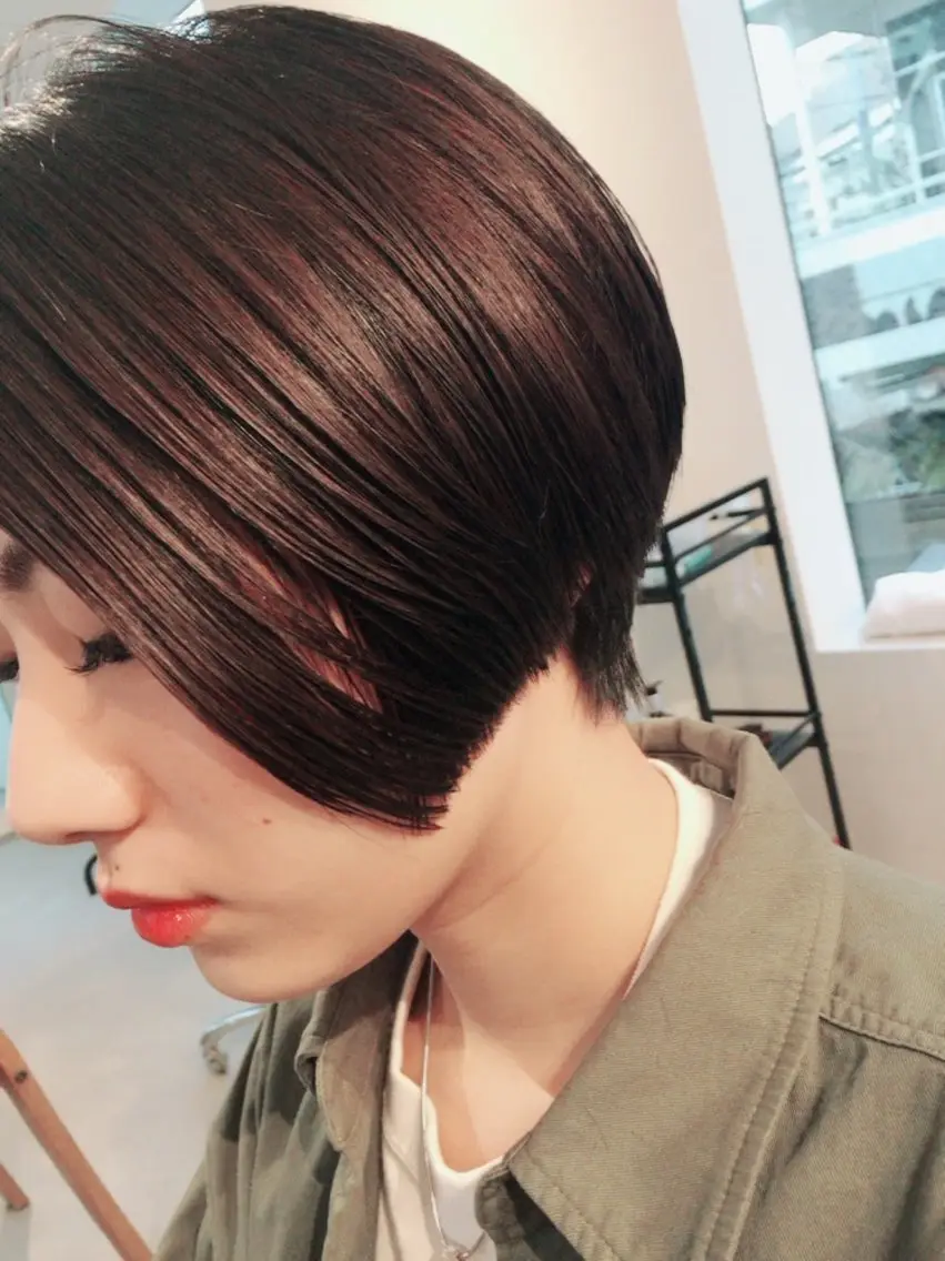 ショート カラー マンツーマンサロン 髪質改善⭐︎代官山のヘアスタイル